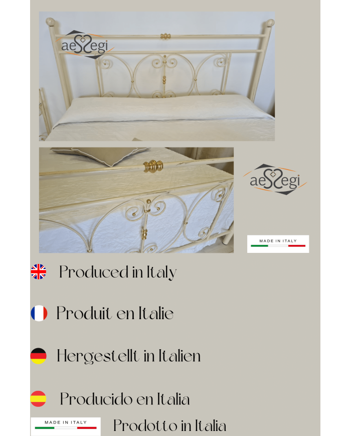 LETTO MATRIMONIALE MIMOSA BIANCO CON CONTENITORE - Arredo Casa